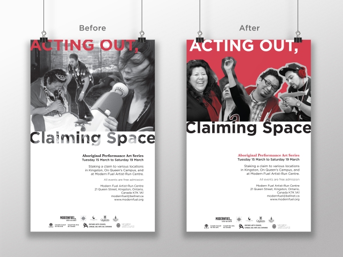 Acting Out, Claiming Space Poster Redo